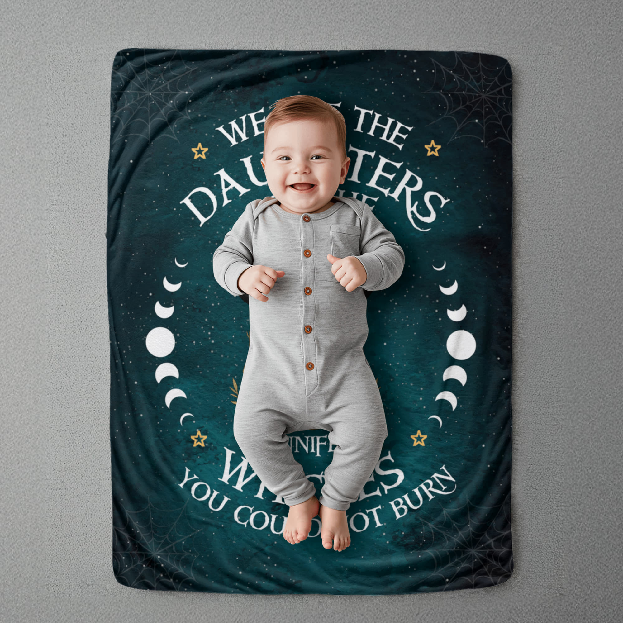 Personalized Sherpa Fleece Blanket Daughters of The Withches-Express Your Love Gifts