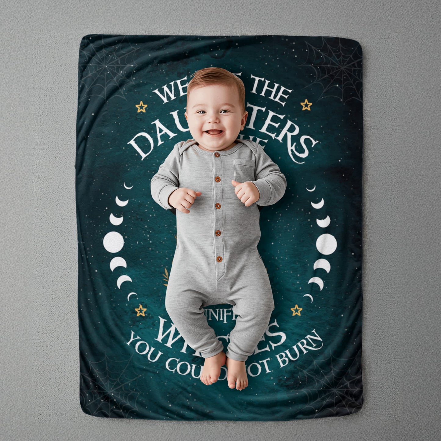 Personalized Sherpa Fleece Blanket Daughters of The Withches-Express Your Love Gifts