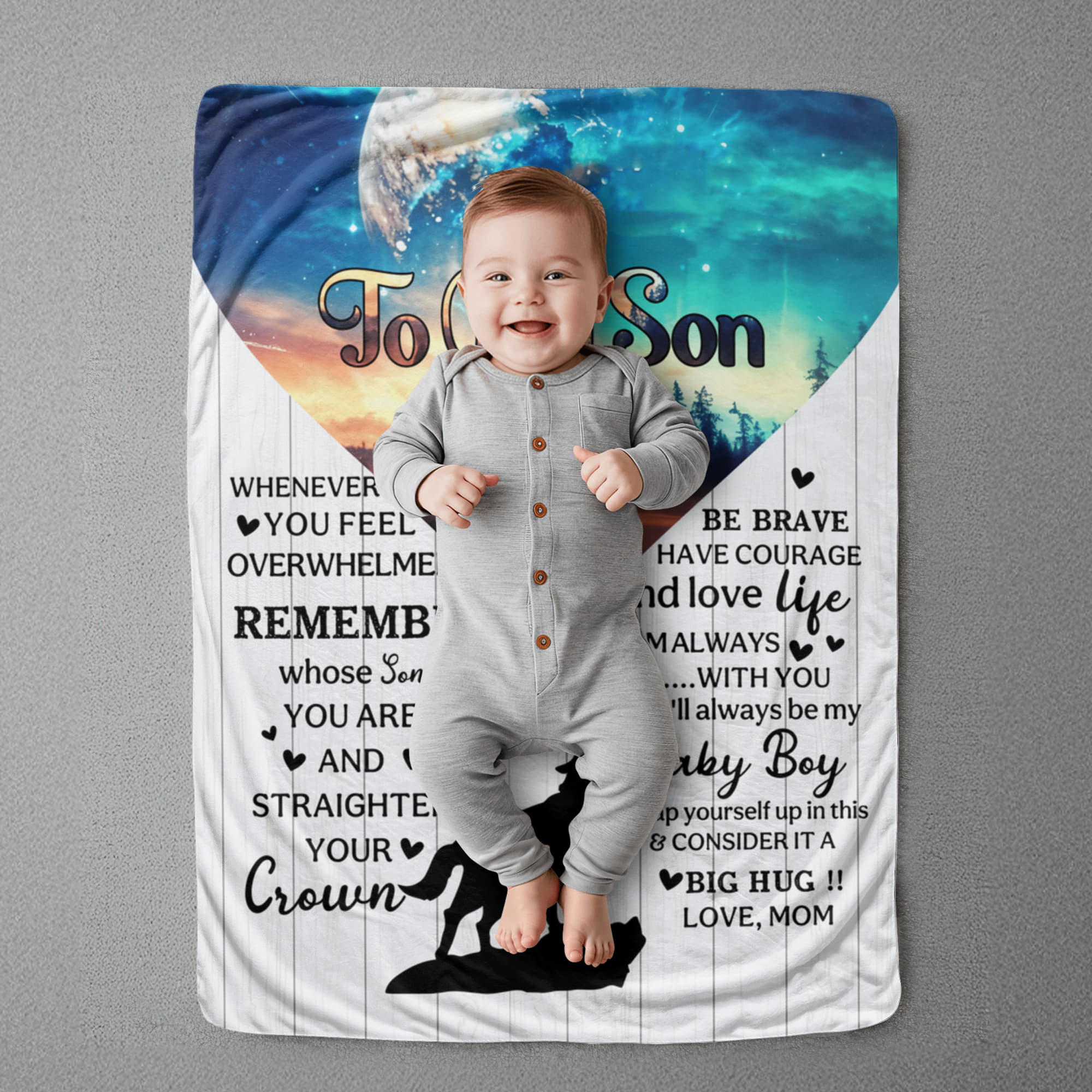 Sherpa Fleece Blanket Remember Whose Son You Are-Express Your Love Gifts