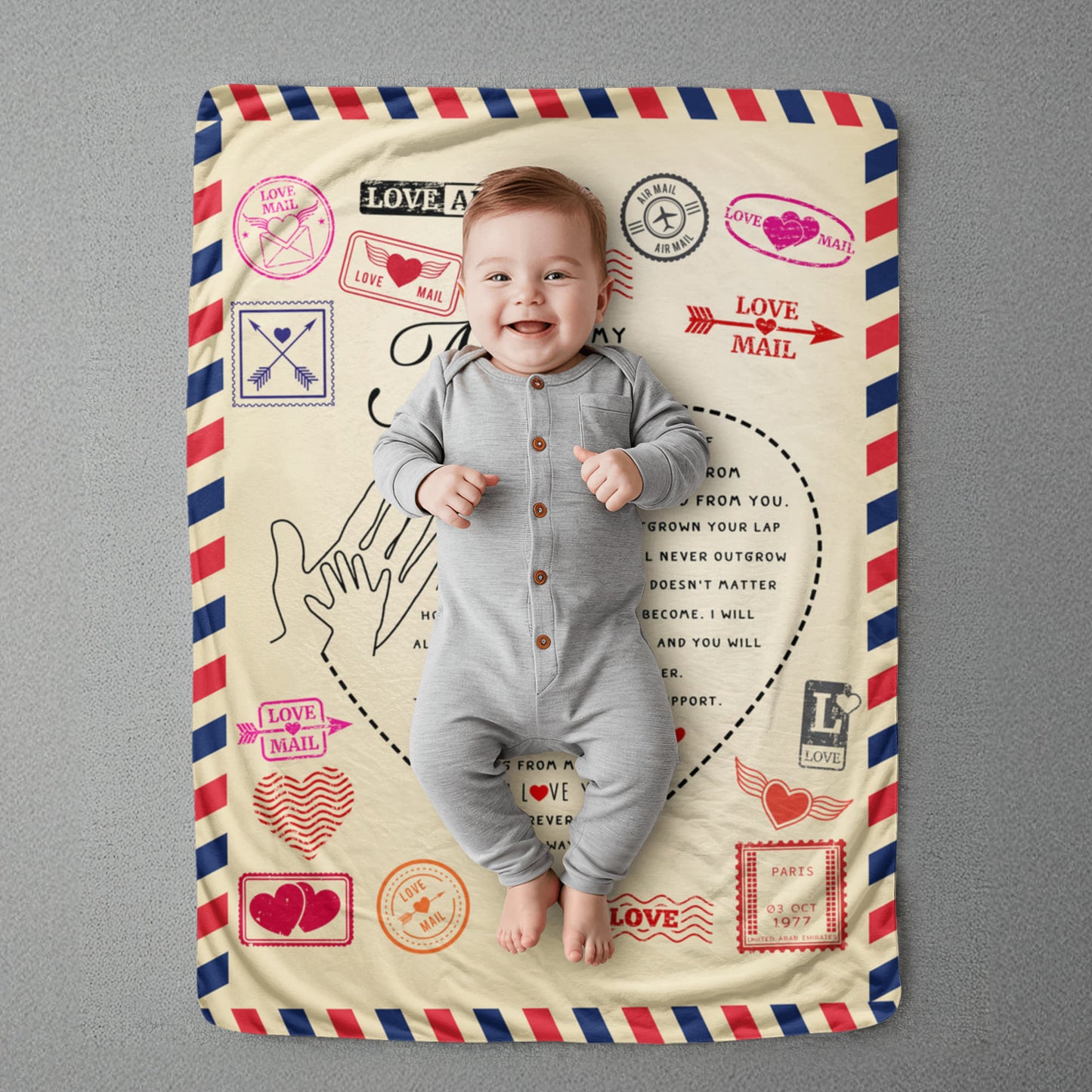 Sherpa Fleece Blanket Love Mail-Express Your Love Gifts