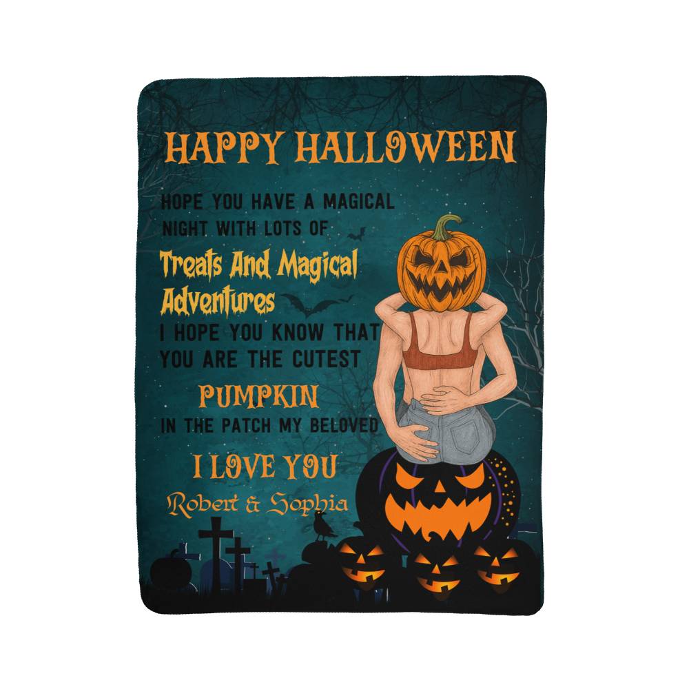 Personalized Sherpa Fleece BlanketTreats and Magical Adventure-Express Your Love Gifts