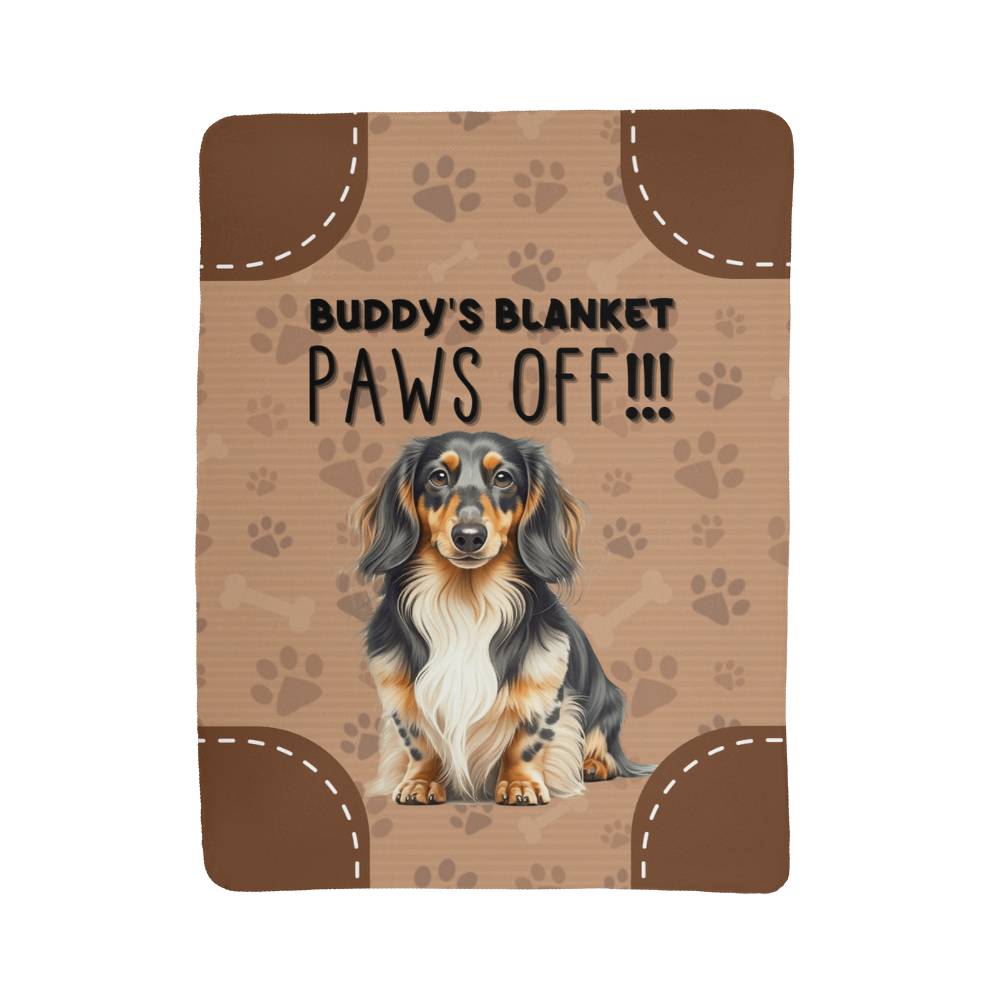 Sherpa Fleece Blanket Paws Off-Express Your Love Gifts