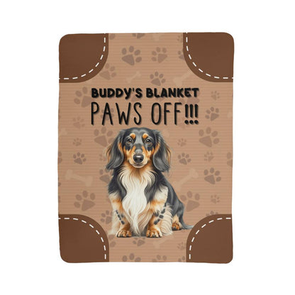 Sherpa Fleece Blanket Paws Off-Express Your Love Gifts