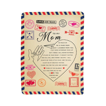 Sherpa Fleece Blanket Love Mail-Express Your Love Gifts