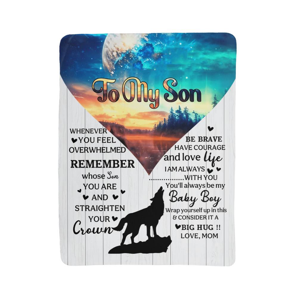 Sherpa Fleece Blanket Remember Whose Son You Are-Express Your Love Gifts