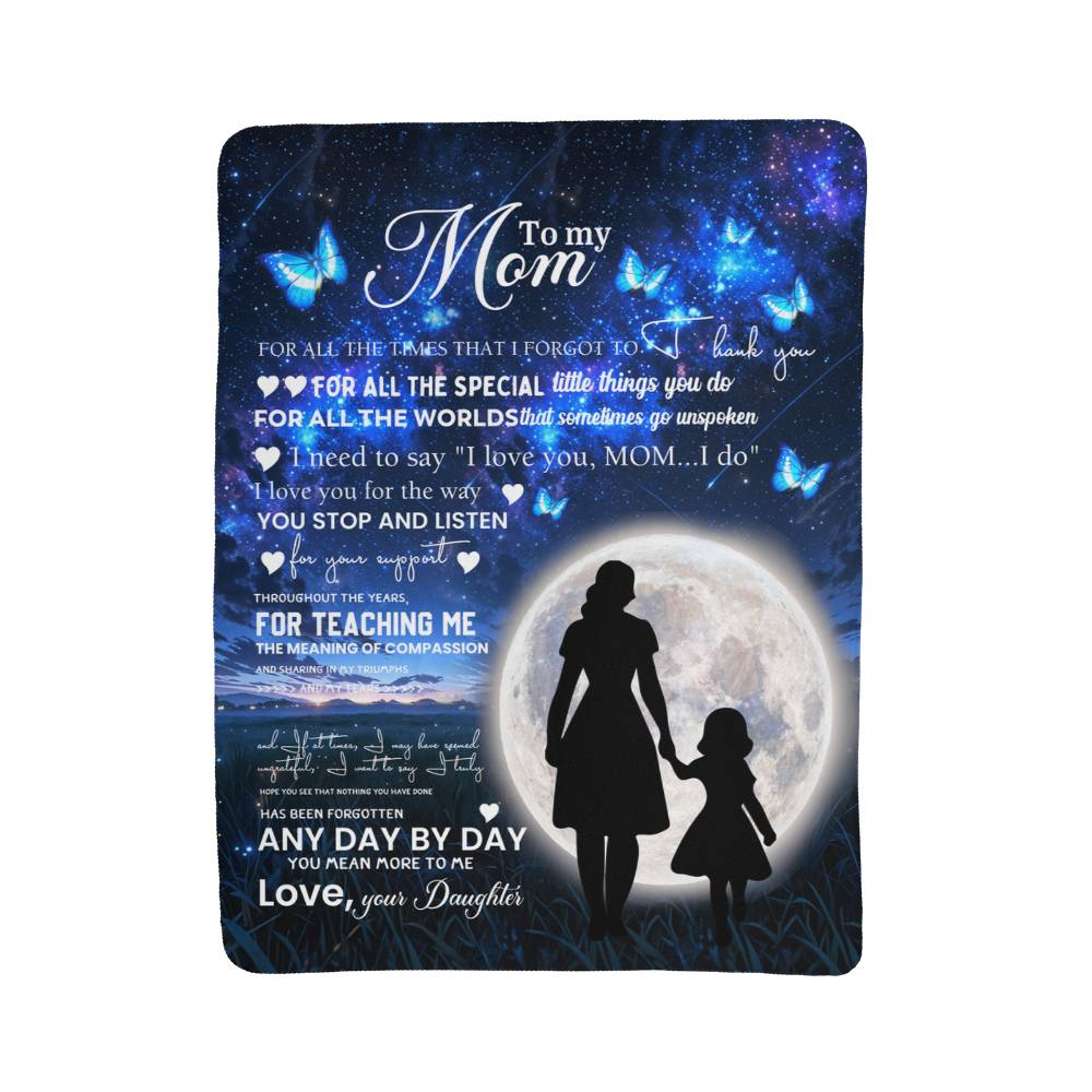 Sherpa Fleece Blanket To My Mom For All The World-Express Your Love Gifts