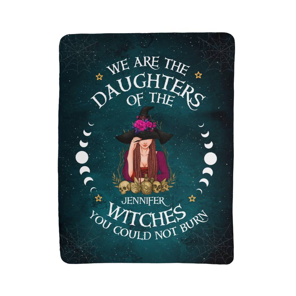 Personalized Sherpa Fleece Blanket Daughters of The Withches-Express Your Love Gifts