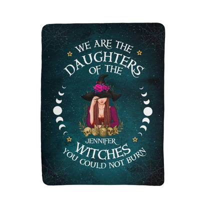 Personalized Sherpa Fleece Blanket Daughters of The Withches-Express Your Love Gifts