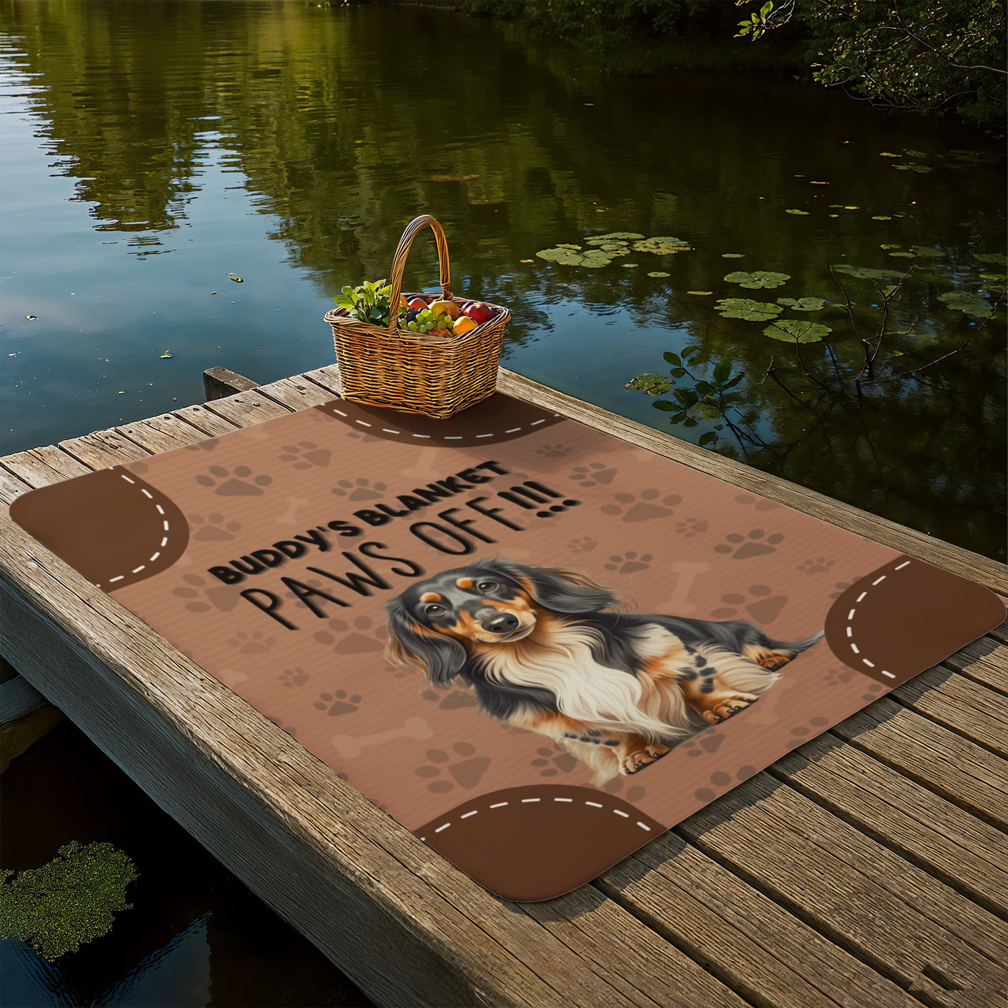 Sherpa Fleece Blanket Paws Off-Express Your Love Gifts
