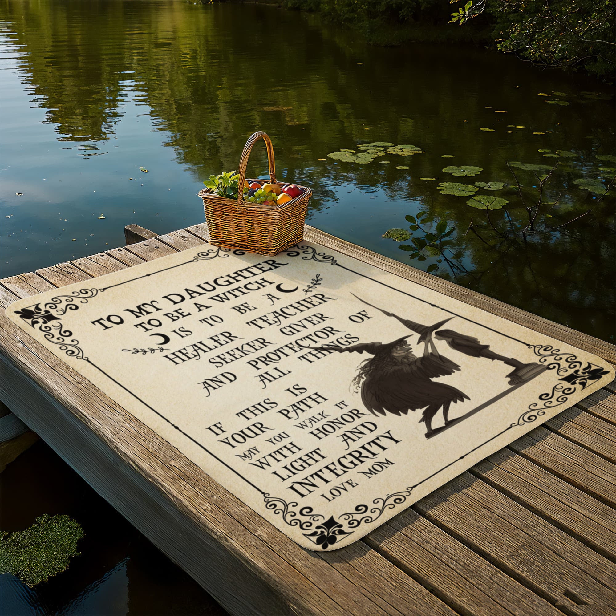 Sherpa Fleece Blanket To My Daughter To Be a Witch-Express Your Love Gifts
