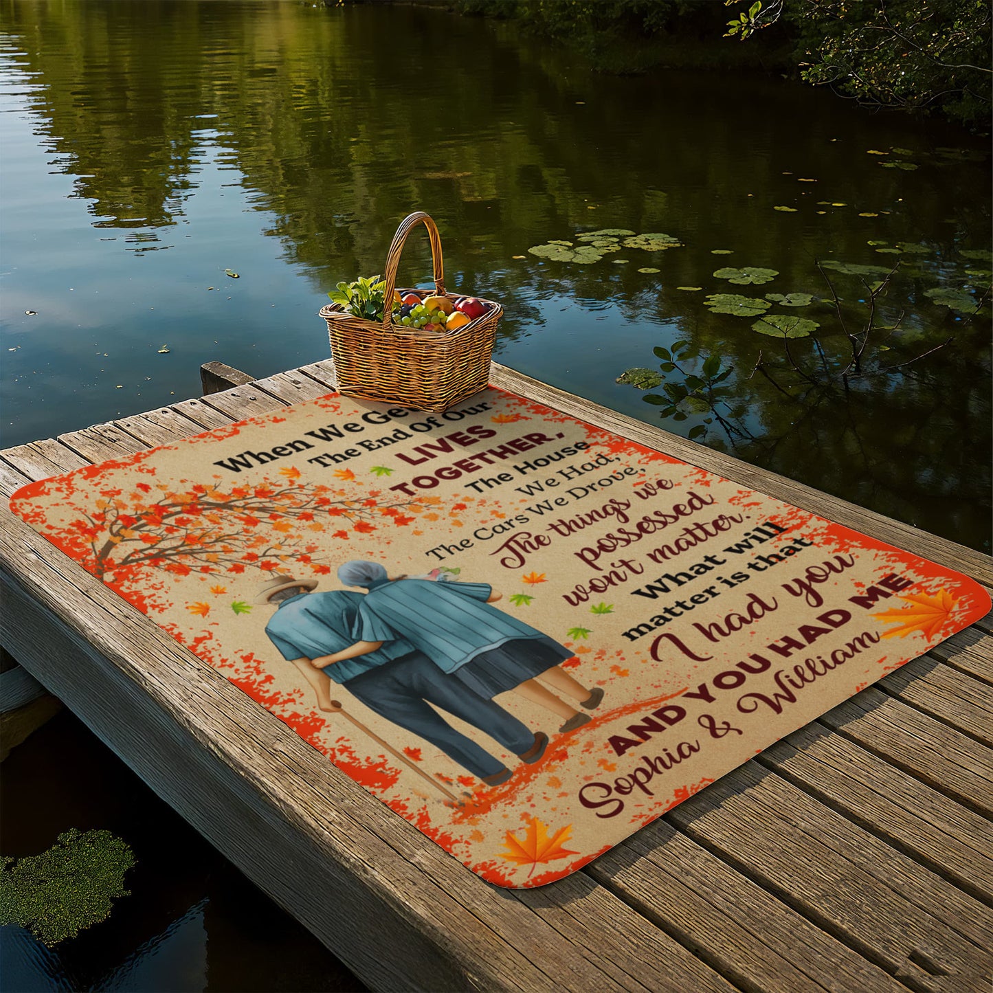 Personalized Sherpa Fleece Blanket I Had You and Me-Express Your Love Gifts