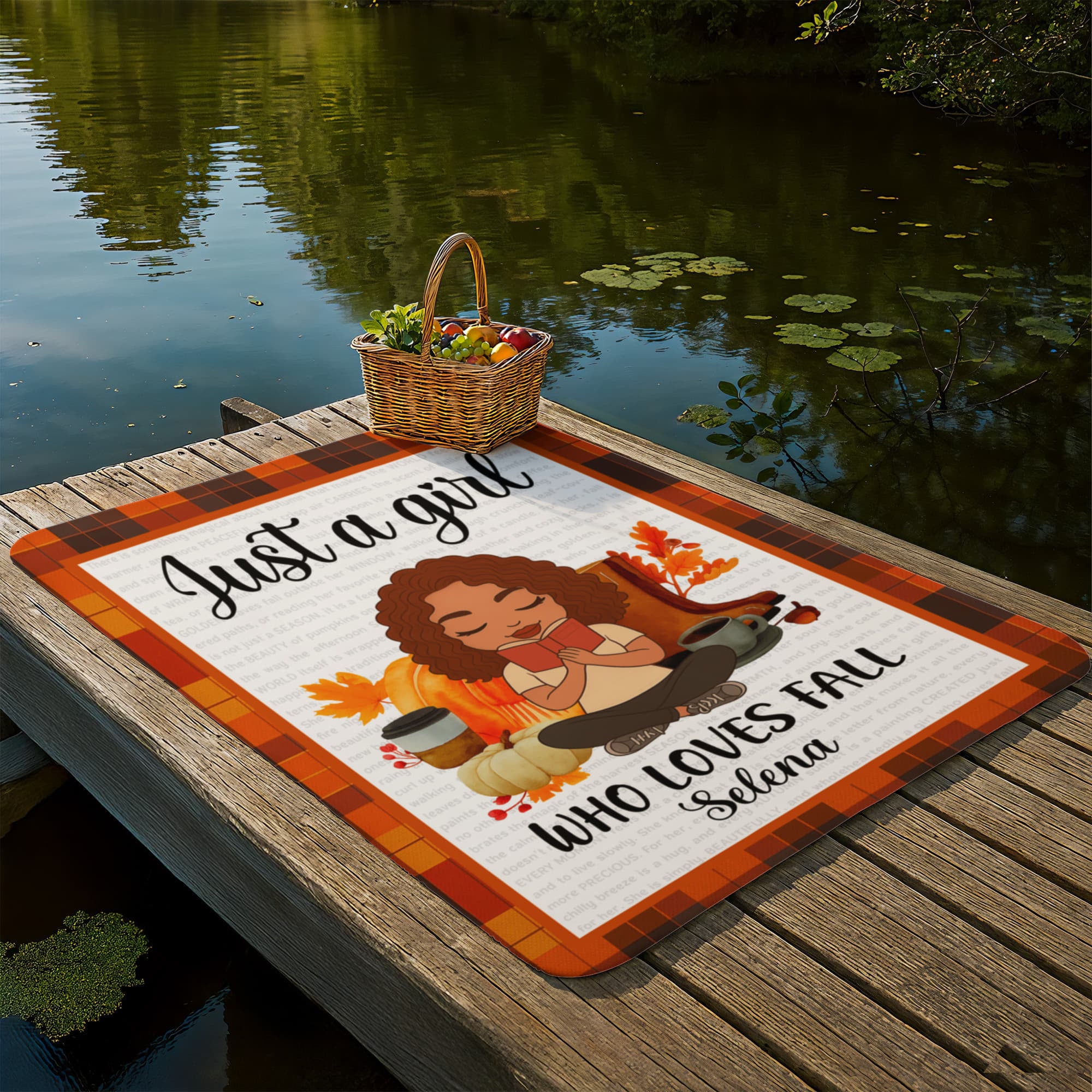 Personalized Sherpa Fleece Blanket Just a Girl-Express Your Love Gifts