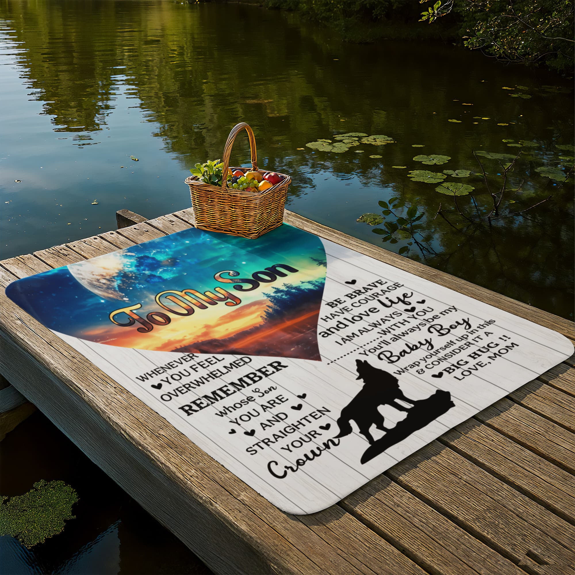 Sherpa Fleece Blanket Remember Whose Son You Are-Express Your Love Gifts