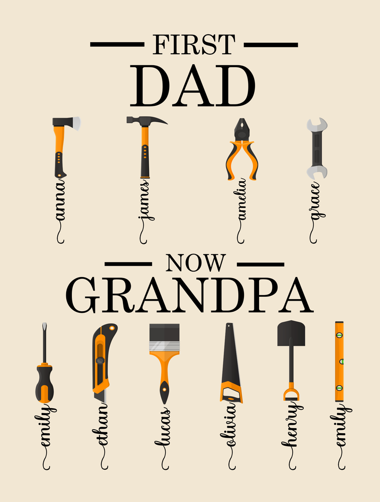 Personalized Sherpa Fleece Blanket First Dad Now Grandpa-Express Your Love Gifts