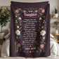 To My Daughter I Hugged Portrait Sherpa Fleece Blanket-Express Your Love Gifts