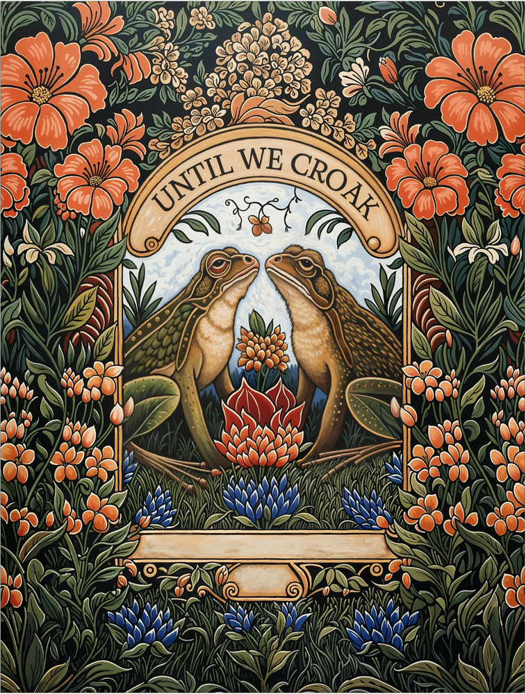 Until We Croak Portrait Sherpa Fleece Blanket-Express Your Love Gifts