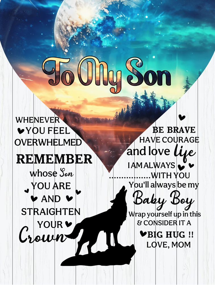 Sherpa Fleece Blanket Remember Whose Son You Are-Express Your Love Gifts