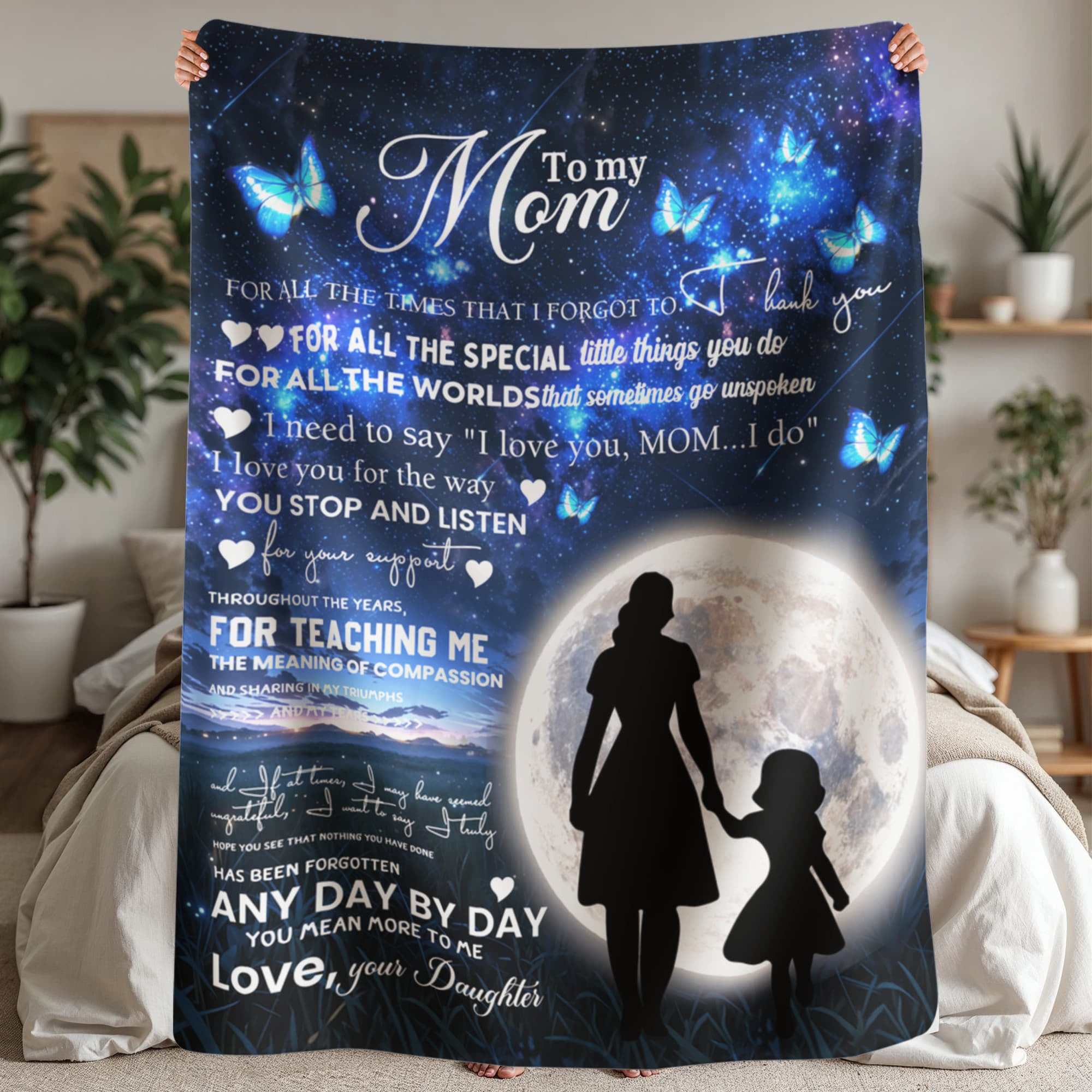 Sherpa Fleece Blanket To My Mom For All The World-Express Your Love Gifts