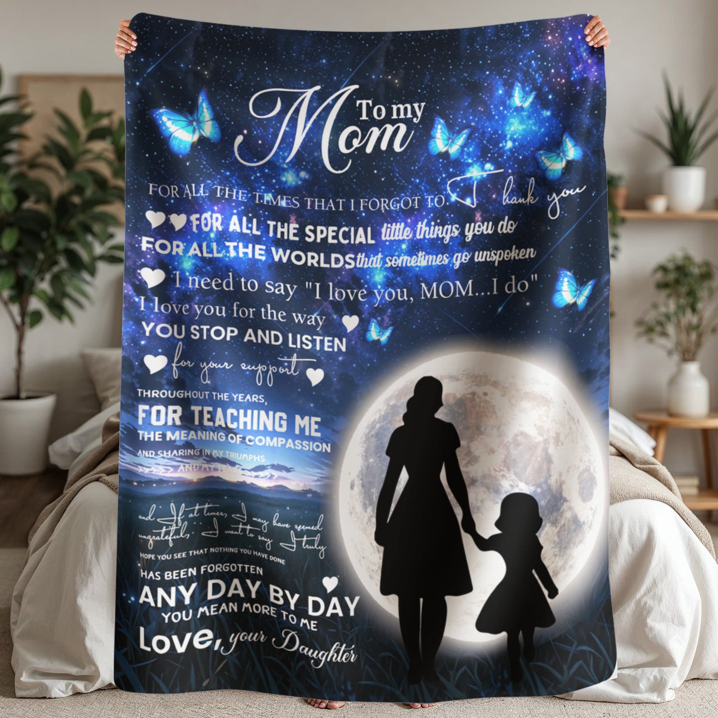 Sherpa Fleece Blanket To My Mom For All The World-Express Your Love Gifts