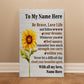 Personalized Be Brave Canvas-Express Your Love Gifts