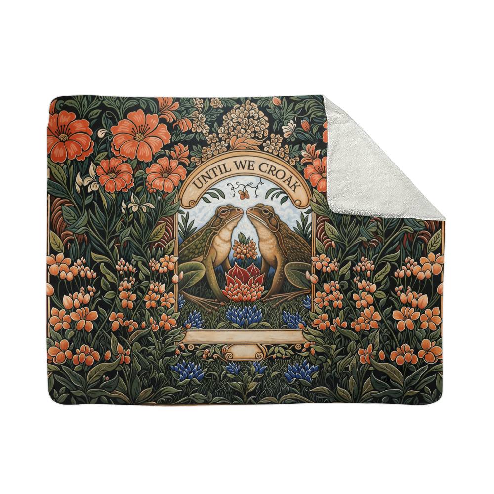 Until We Croak Sherpa Fleece Blanket-Express Your Love Gifts