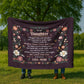 To My Daughter I Hugged Sherpa Fleece Blanket-Express Your Love Gifts