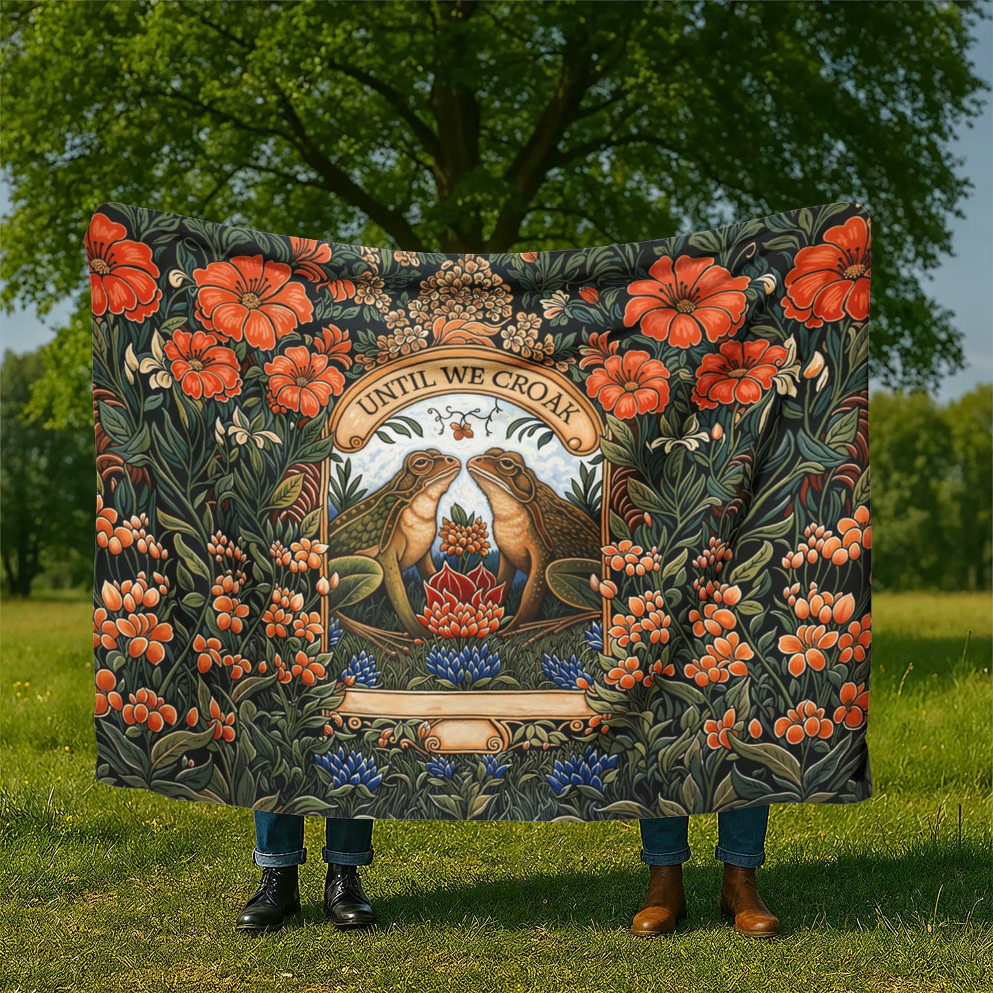 Until We Croak Sherpa Fleece Blanket-Express Your Love Gifts
