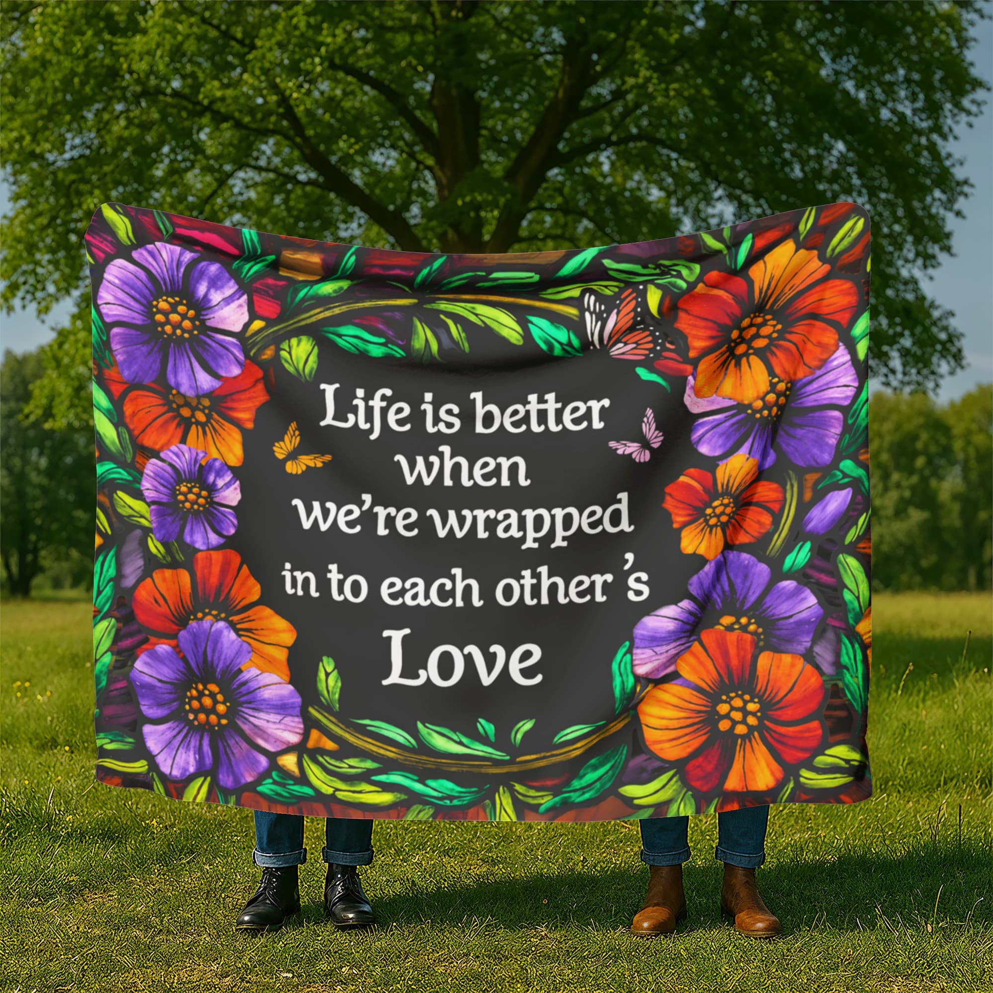 Life is Better Sherpa Fleece Blanket-Express Your Love Gifts