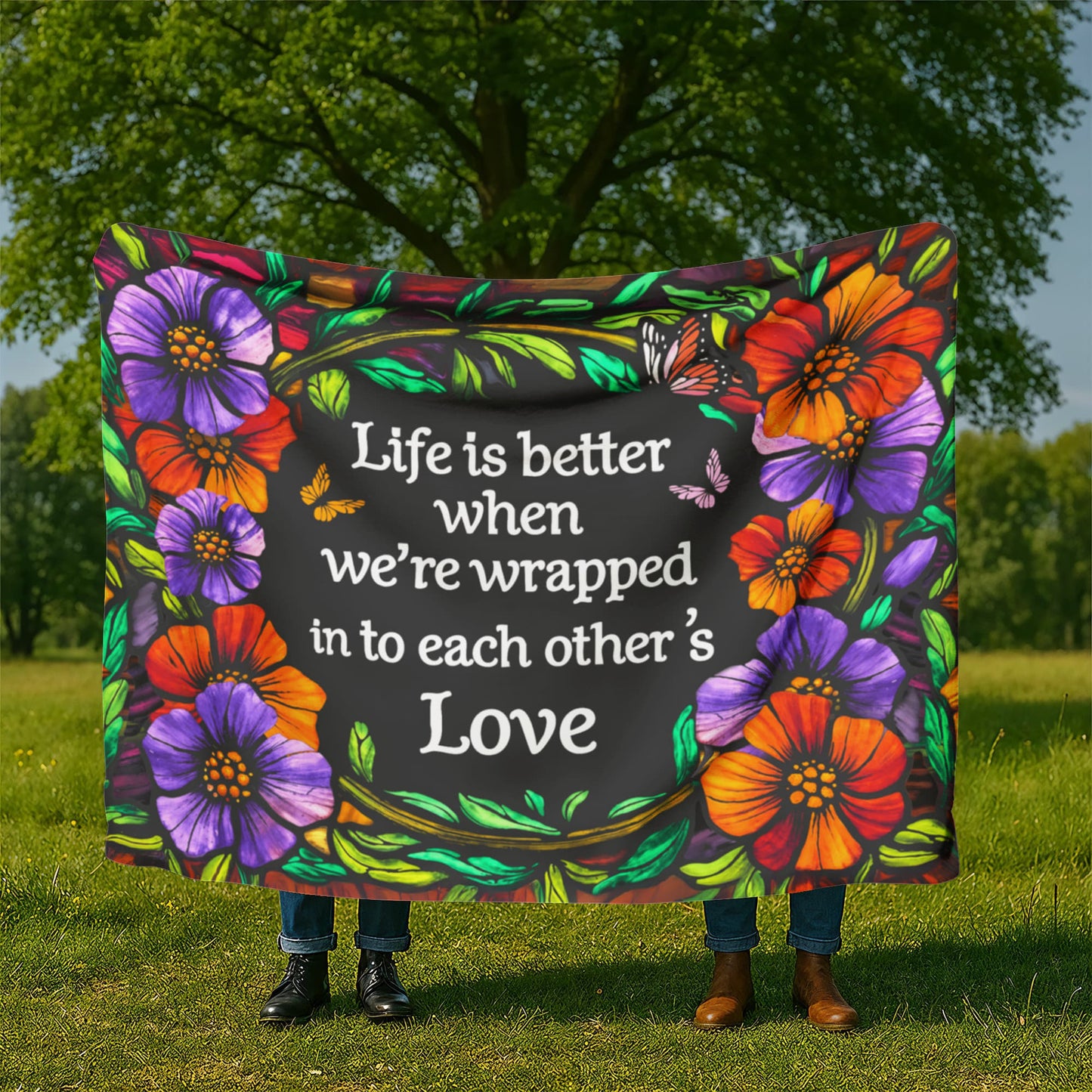 Life is Better Sherpa Fleece Blanket-Express Your Love Gifts