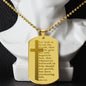 Everlasting Life John 3:16 Engraved Dog Tag Bible Necklace Stainless Steel or 18k Gold w 24" Chain-Express Your Love Gifts