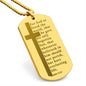 Everlasting Life John 3:16 Engraved Dog Tag Bible Necklace Stainless Steel or 18k Gold w 24" Chain-Express Your Love Gifts