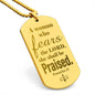 Proverbs 31 Woman of God Engraved Dog Tag Necklace Stainless Steel or 18k Gold w 24" Chain-Express Your Love Gifts