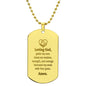 Social Worker's Prayer Engraved Dog Tag Necklace Stainless Steel or 18k Gold w 24" Chain-Express Your Love Gifts