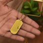 Psalm 23 English Lord is My Shepherd Engraved Dog Tag Necklace Stainless Steel or 18k Gold w 24" Chain-Express Your Love Gifts