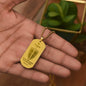 Isaiah 54.17 No Weapon Engraved Dog Tag Necklace Stainless Steel or 18k Gold w 24" Chain-Express Your Love Gifts