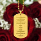 Ten Commandments Polish Przykazań Bożych Engraved Dog Tag Necklace Stainless Steel or 18k Gold w 24" Chain-Express Your Love Gifts