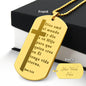 Spanish Juan 3:16 Engraved Dog Tag Bible Necklace Stainless Steel or 18k Gold w 24" Chain-Express Your Love Gifts
