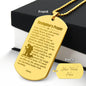 Firefighter's Prayer Dogtag Engraved Dog Tag Necklace Stainless Steel or 18k Gold w 24" Chain-Express Your Love Gifts