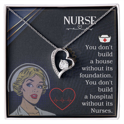 Nurse Forever Necklace w Message Card-Express Your Love Gifts