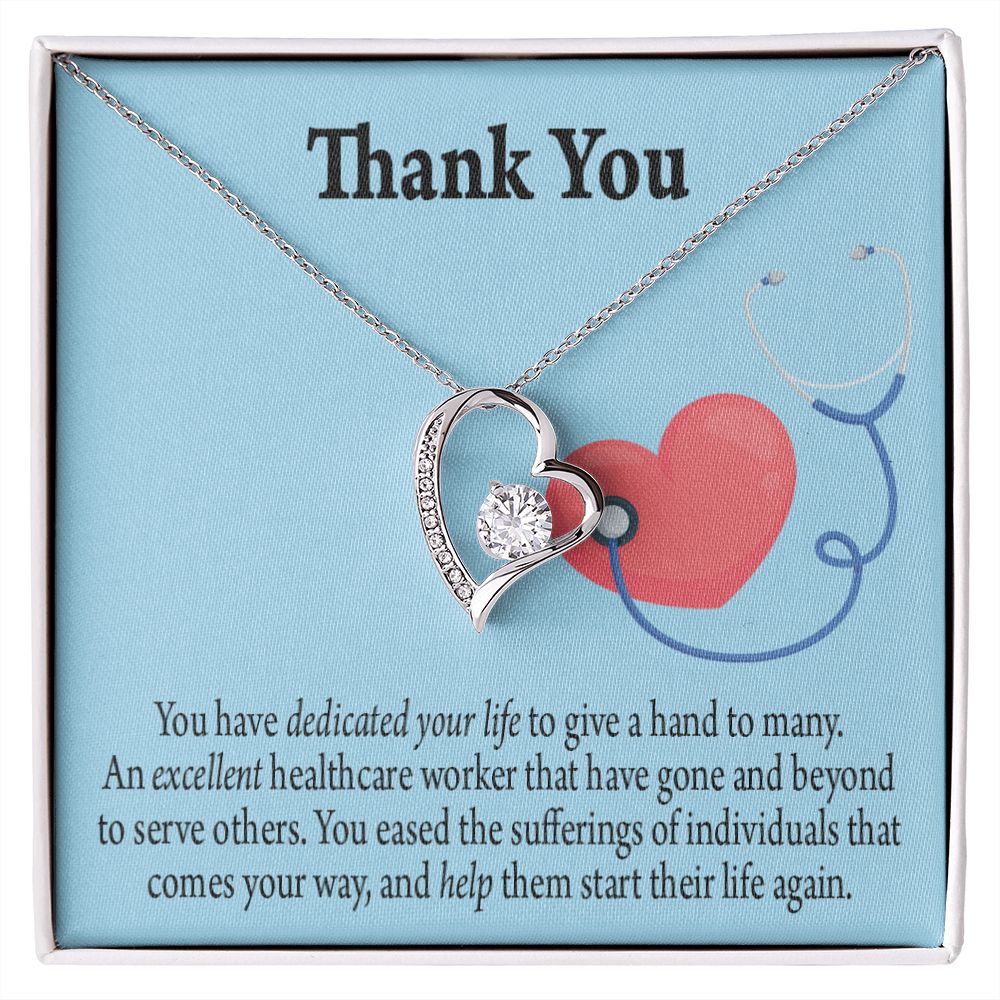 Gift Idea For Hospital Staff Forever Necklace w Message Card-Express Your Love Gifts
