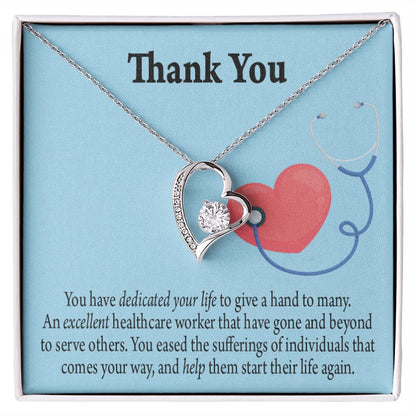 Gift Idea For Hospital Staff Forever Necklace w Message Card-Express Your Love Gifts