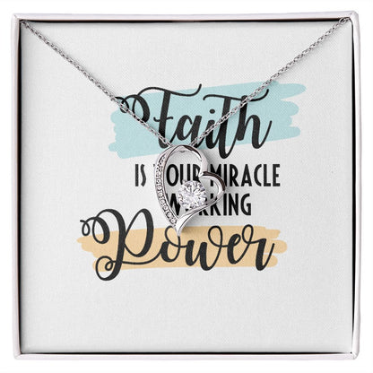 Faith Forever Necklace w Message Card-Express Your Love Gifts