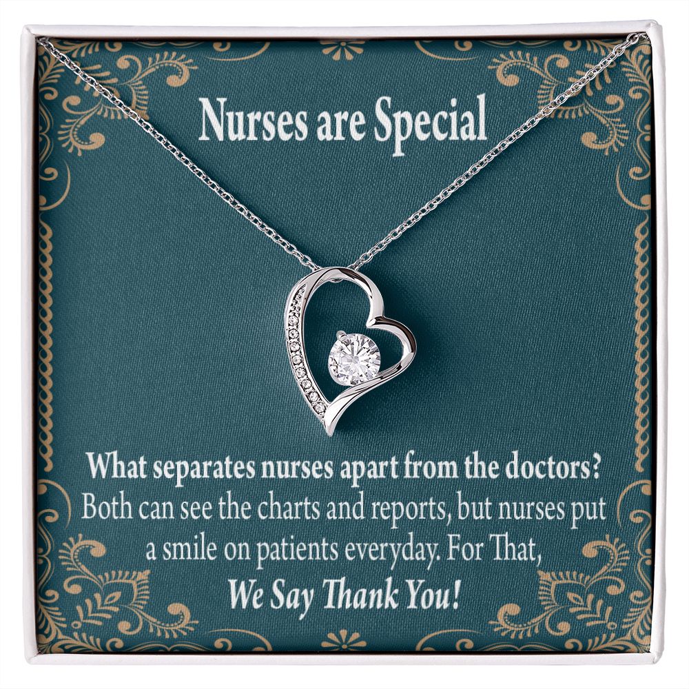 Nurses are Special Forever Necklace w Message Card-Express Your Love Gifts