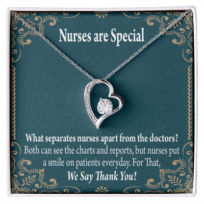 Nurses are Special Forever Necklace w Message Card-Express Your Love Gifts