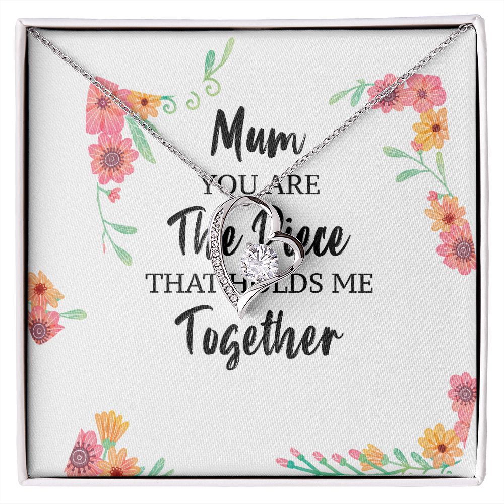 Mum You Are The Piece Forever Necklace w Message Card-Express Your Love Gifts