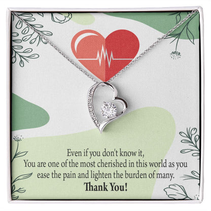 Thank You Necklace Medical Forever Necklace w Message Card-Express Your Love Gifts