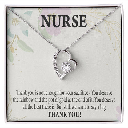 Gift For Healthcare Workers Forever Necklace w Message Card-Express Your Love Gifts