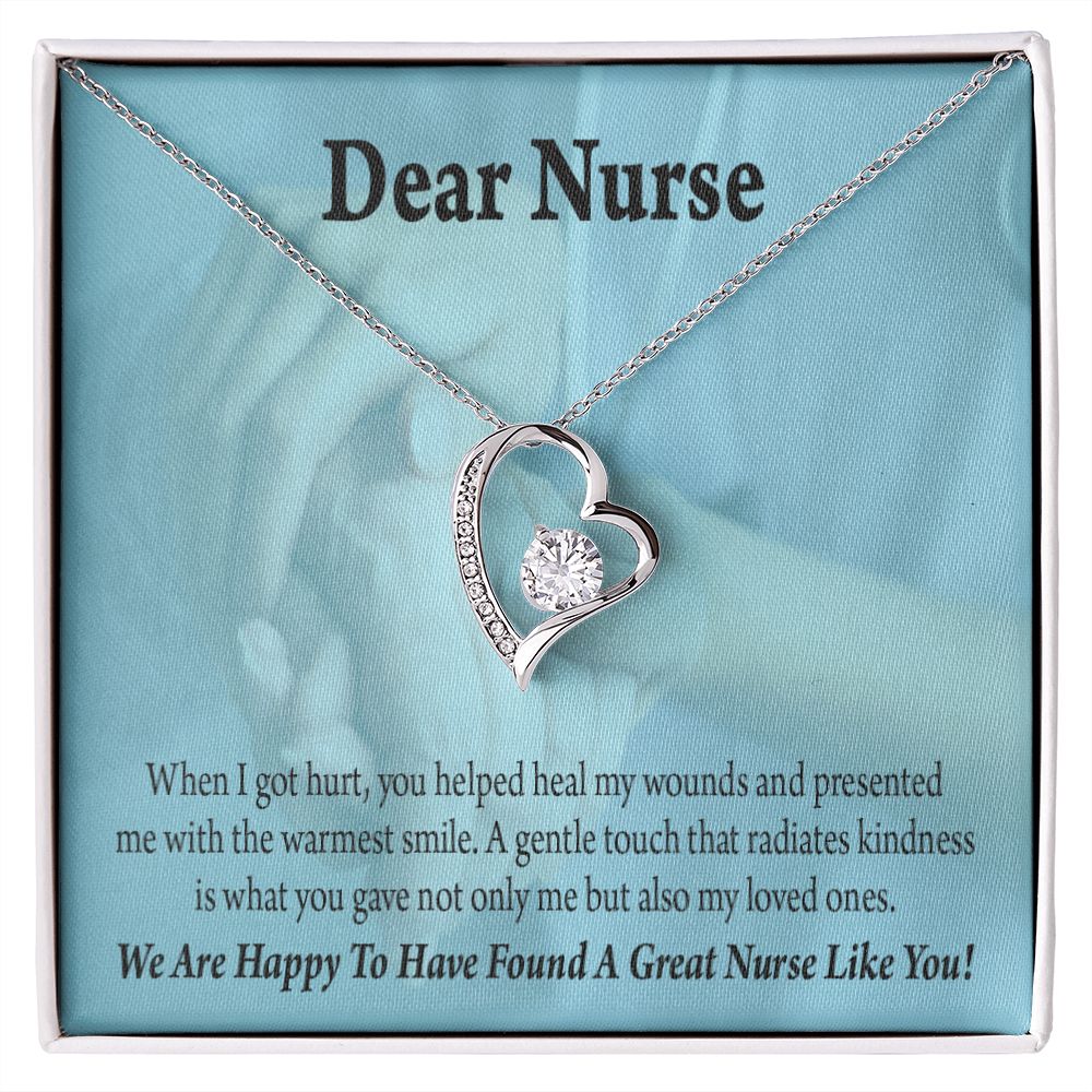 Nurse Thank You Forever Necklace w Message Card-Express Your Love Gifts