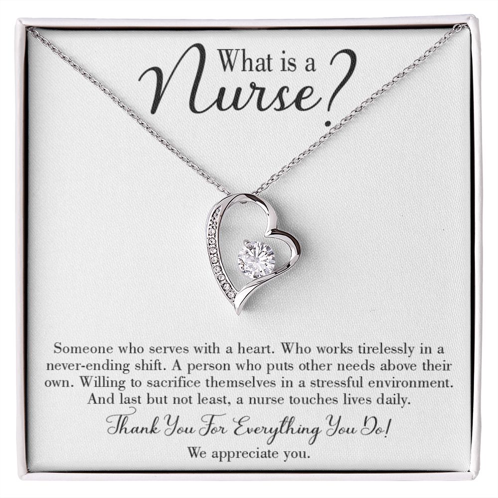 What is a Nurse Forever Necklace w Message Card-Express Your Love Gifts