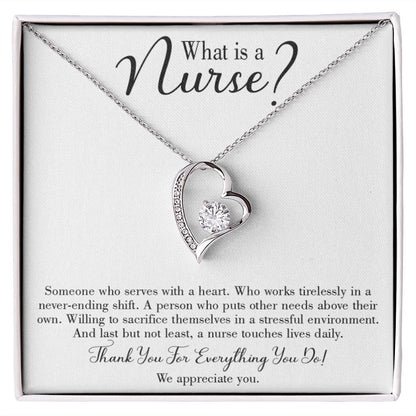 What is a Nurse Forever Necklace w Message Card-Express Your Love Gifts